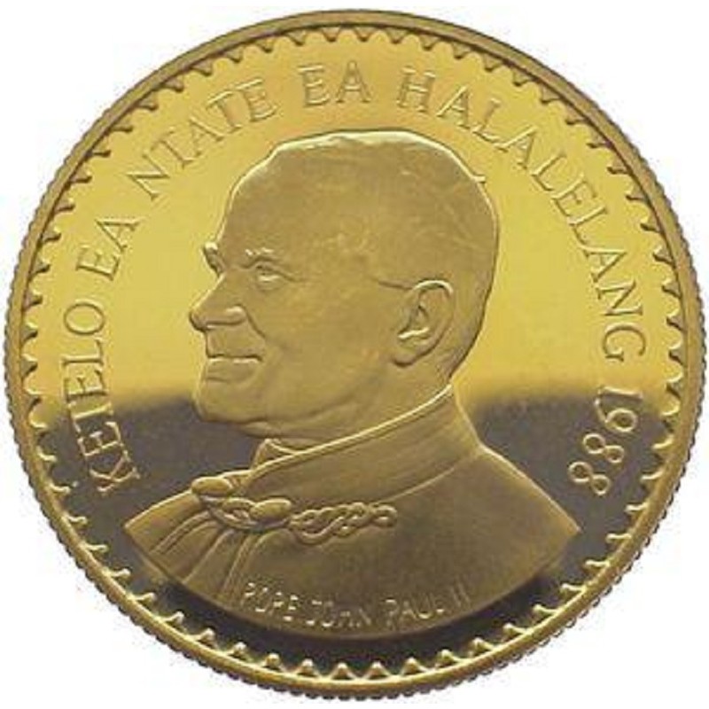 Золотая монета Лесото 
