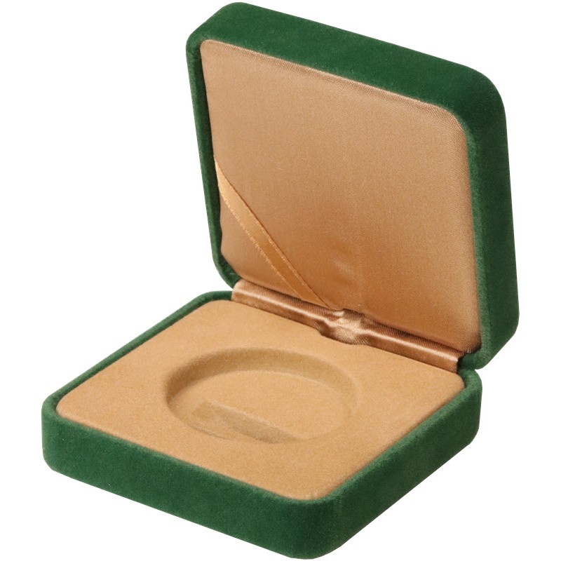 Футляр зеленый бархатный Ø 46