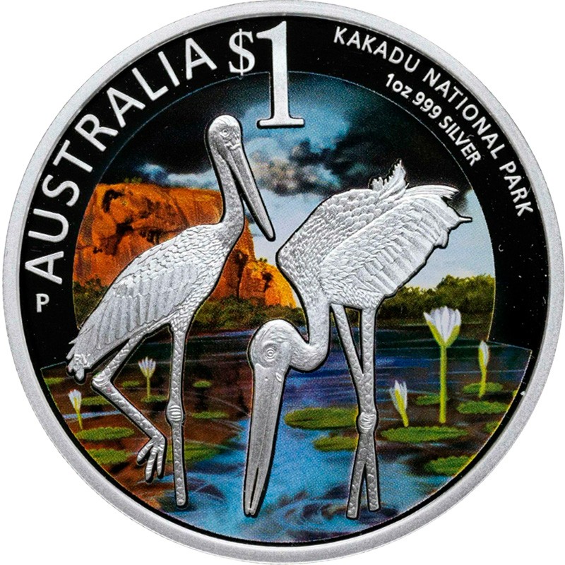 Серебряная монета Австралии 